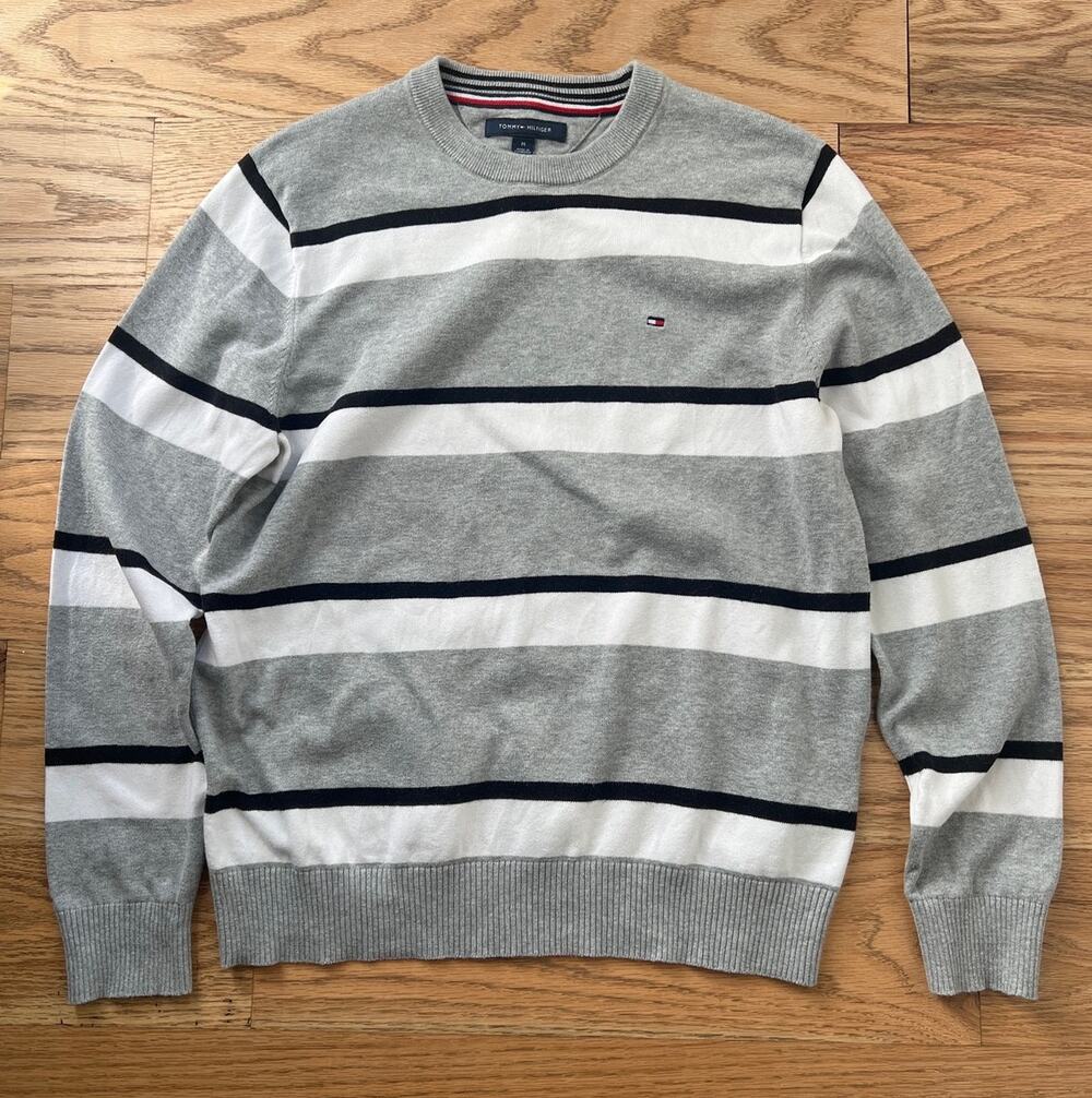 Tommy Hilfiger Rugby Stripe Crewneck Sweater